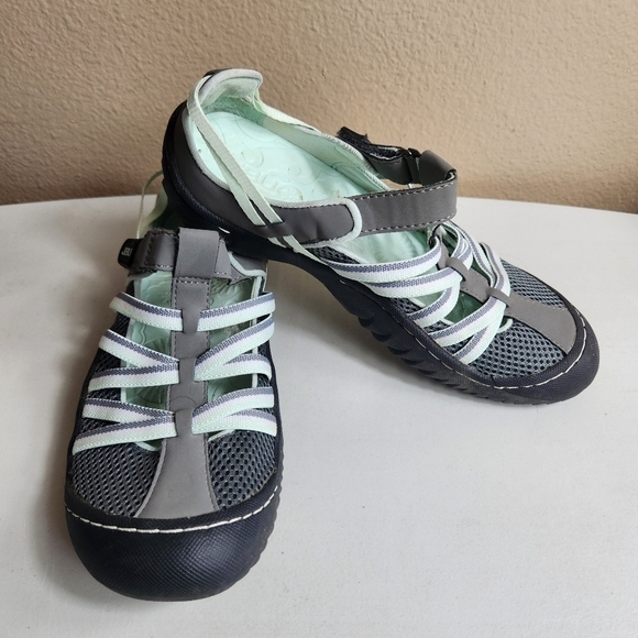 JBU by Jambu Womens Jetty Water/Hiking Closed Toe Gray/Mint Sandal-Size 6.5 - Picture 1 of 10